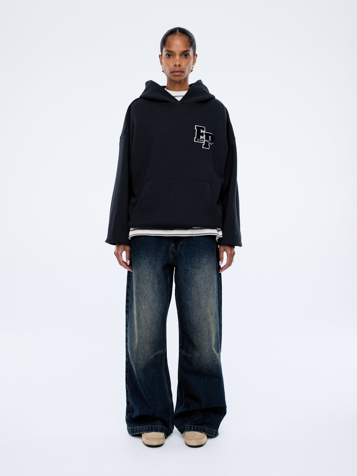 Cassie Oversized Hoodie | Washed Midnight