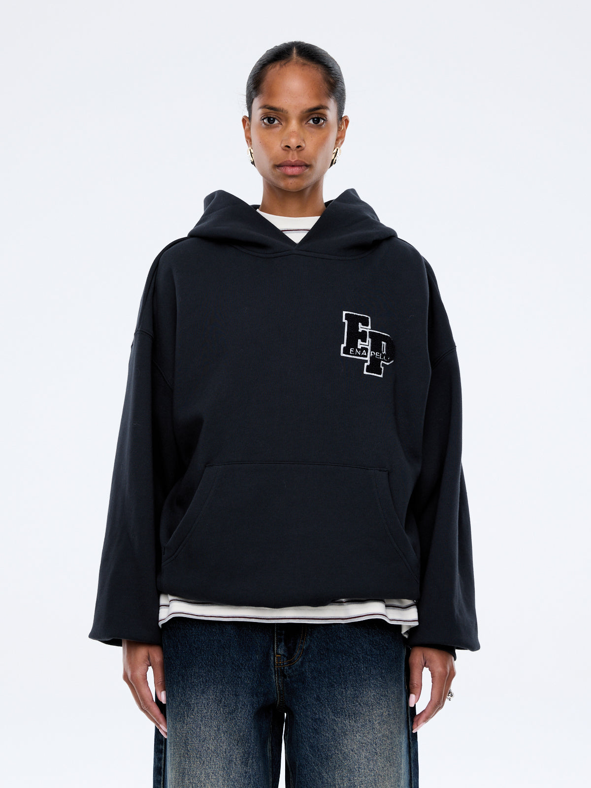 Cassie Oversized Hoodie | Washed Midnight