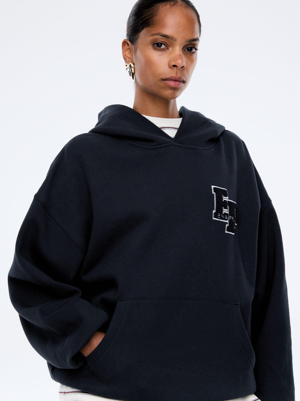 Cassie Oversized Hoodie | Washed Midnight