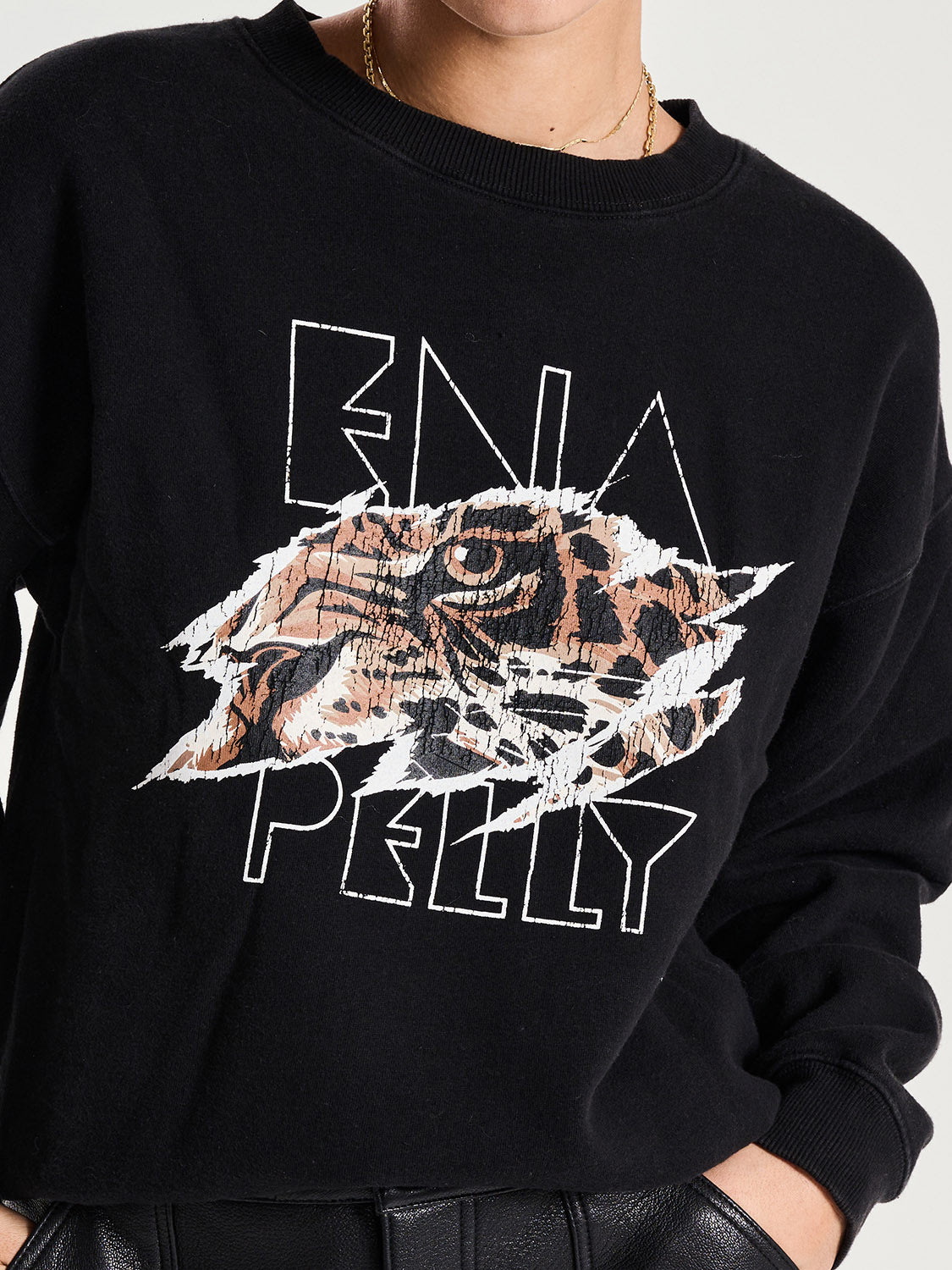 Tigers Eye Sweatshirt | Washed Black