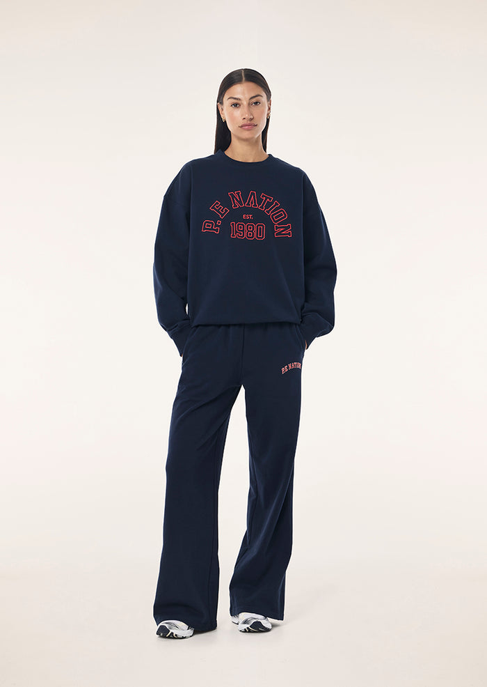 Established Oversized Sweat | Dark Navy