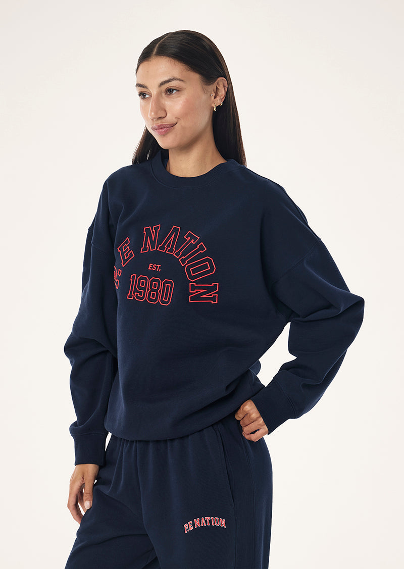 Established Oversized Sweat | Dark Navy