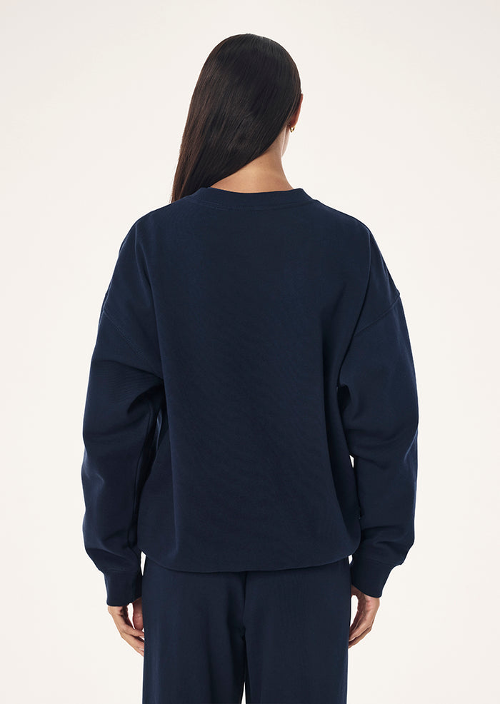 Established Oversized Sweat | Dark Navy