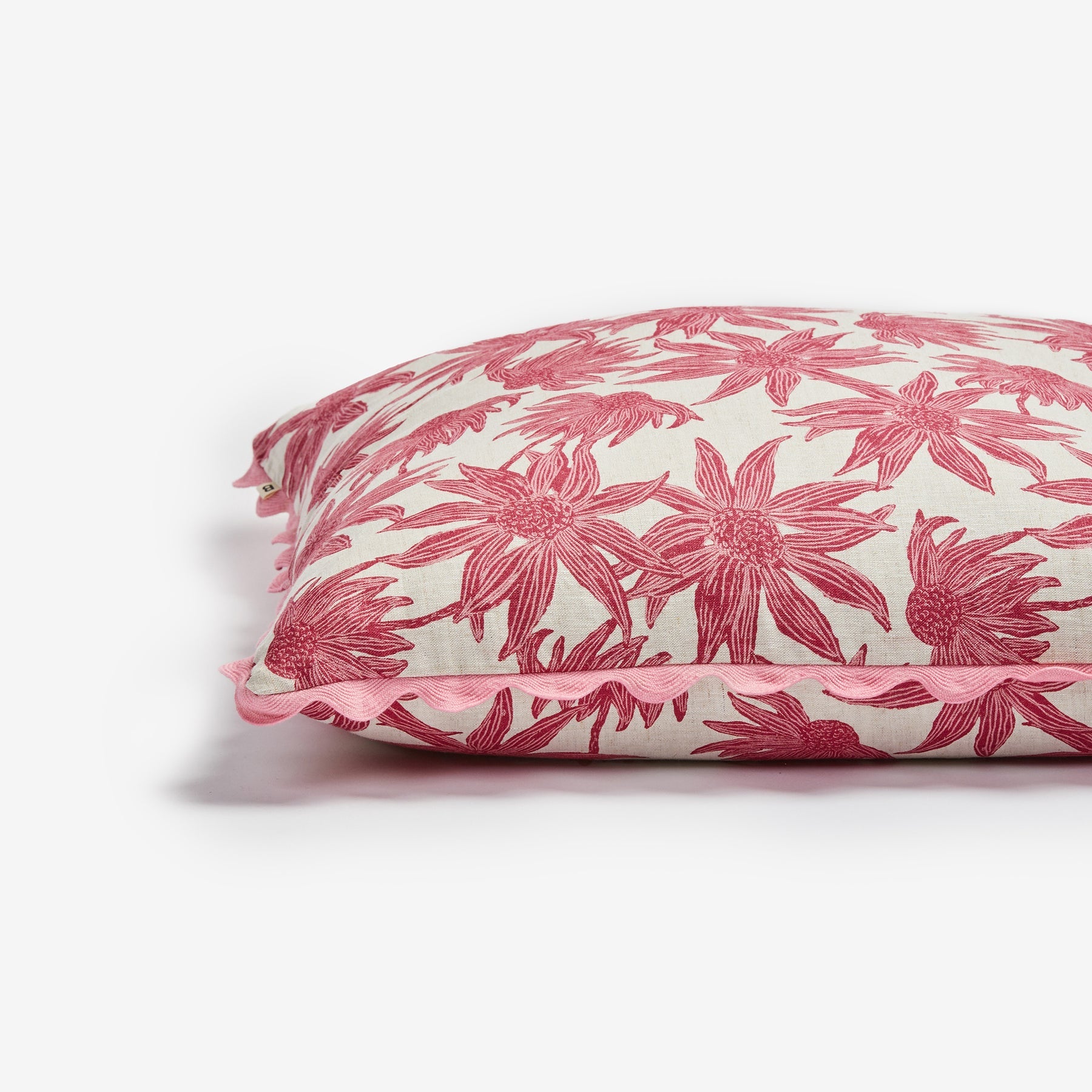 Flannel Flower Pink Cushion 60x60cm