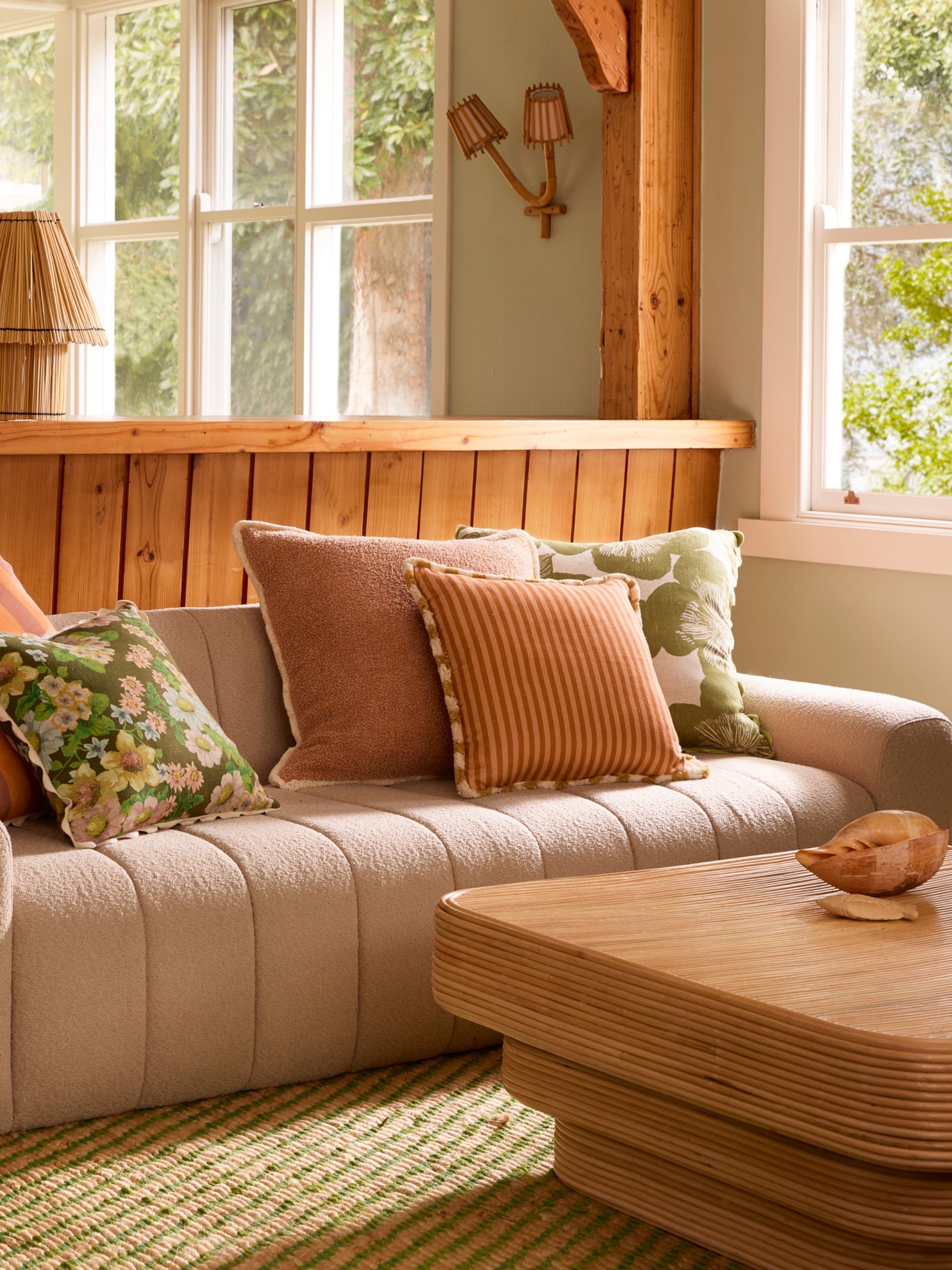 Jardin Khaki Cushion 60cm