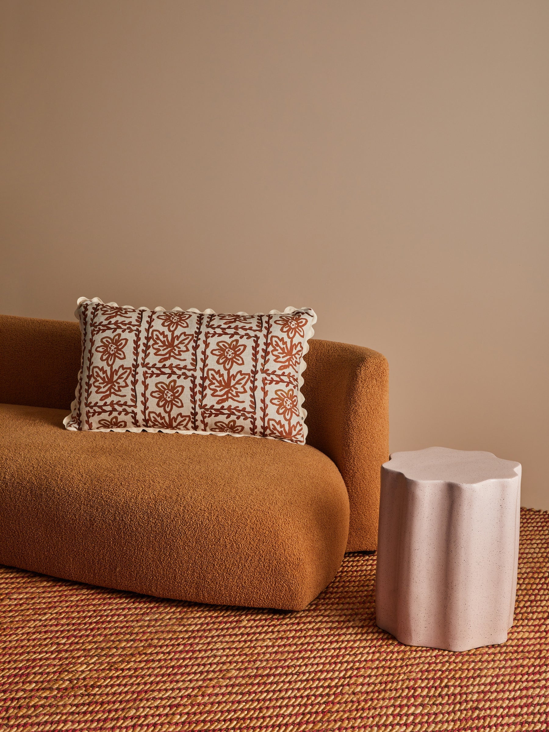Daisy Hazelnut Cushion 75x45cm