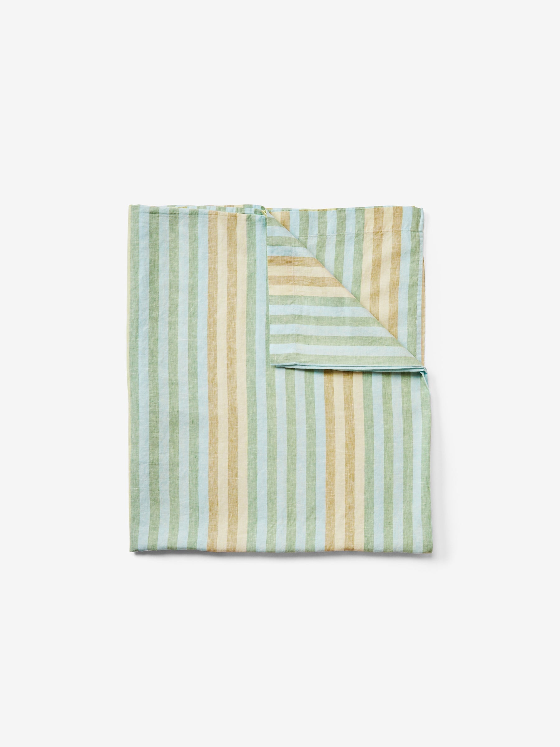 Stripe Blue Green Flat Sheet