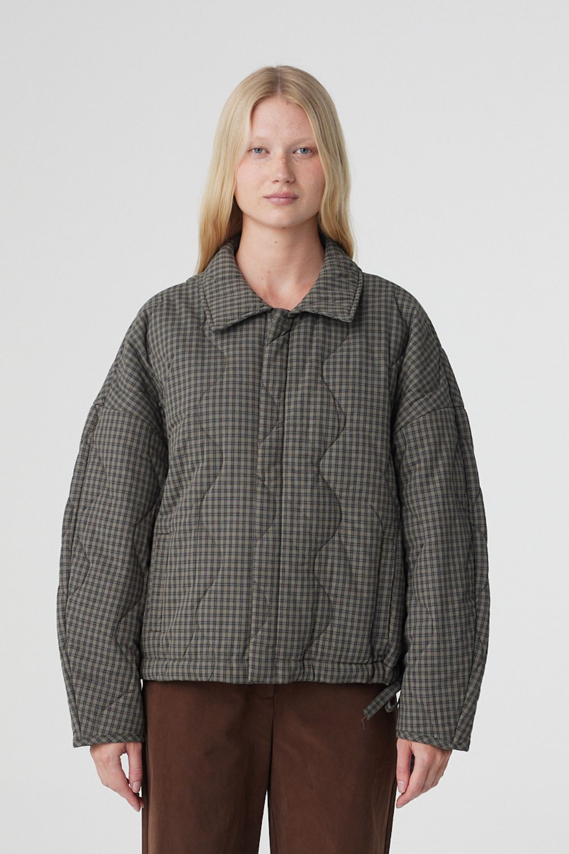 Matteo Jacket | Olive & Teal Check