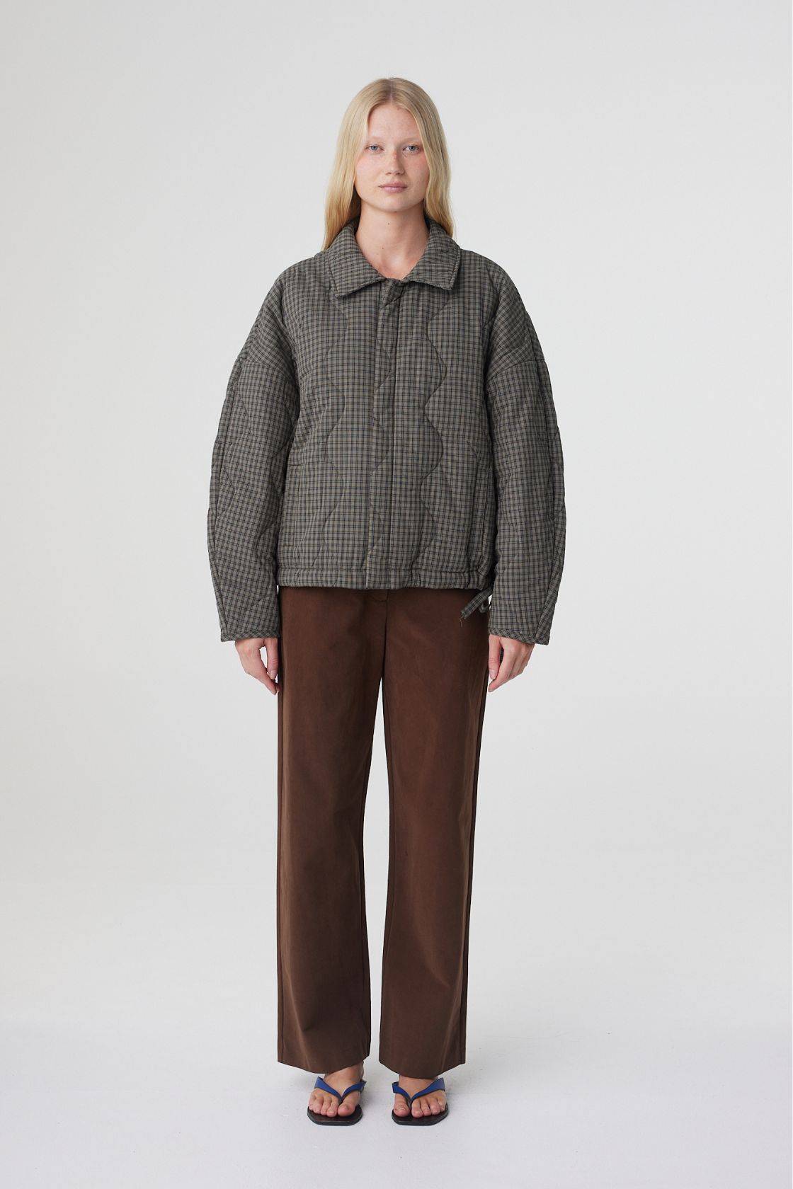 Matteo Jacket | Olive & Teal Check