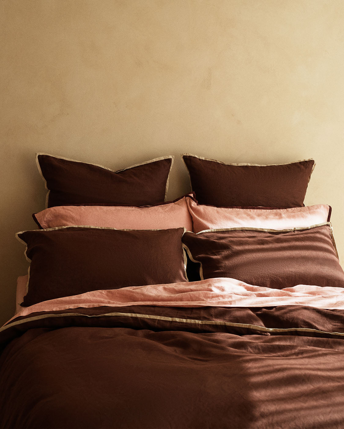Linen Pillowcase Pair | Brown Sugar