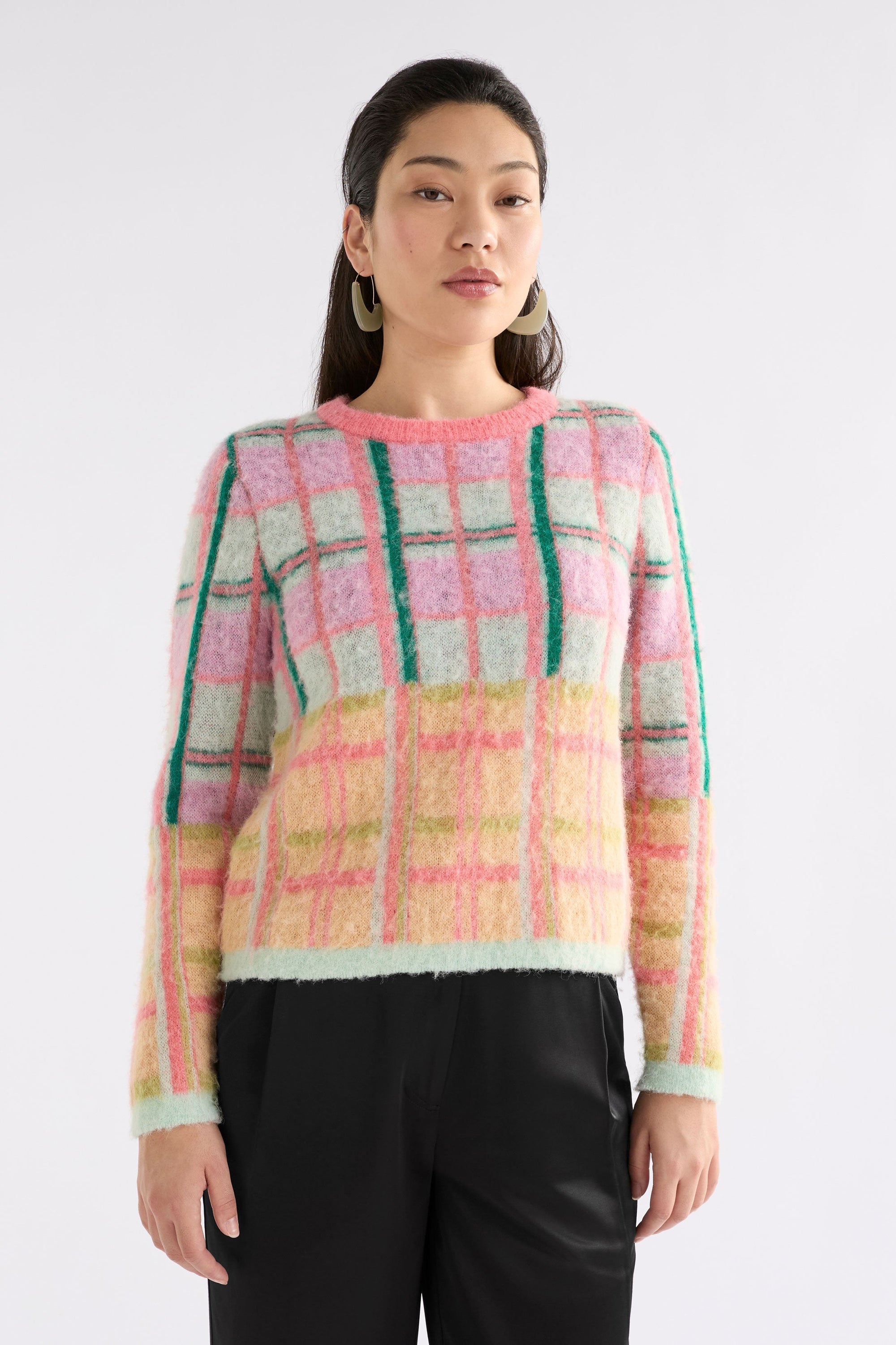 Ostti Sweat | Pink Check