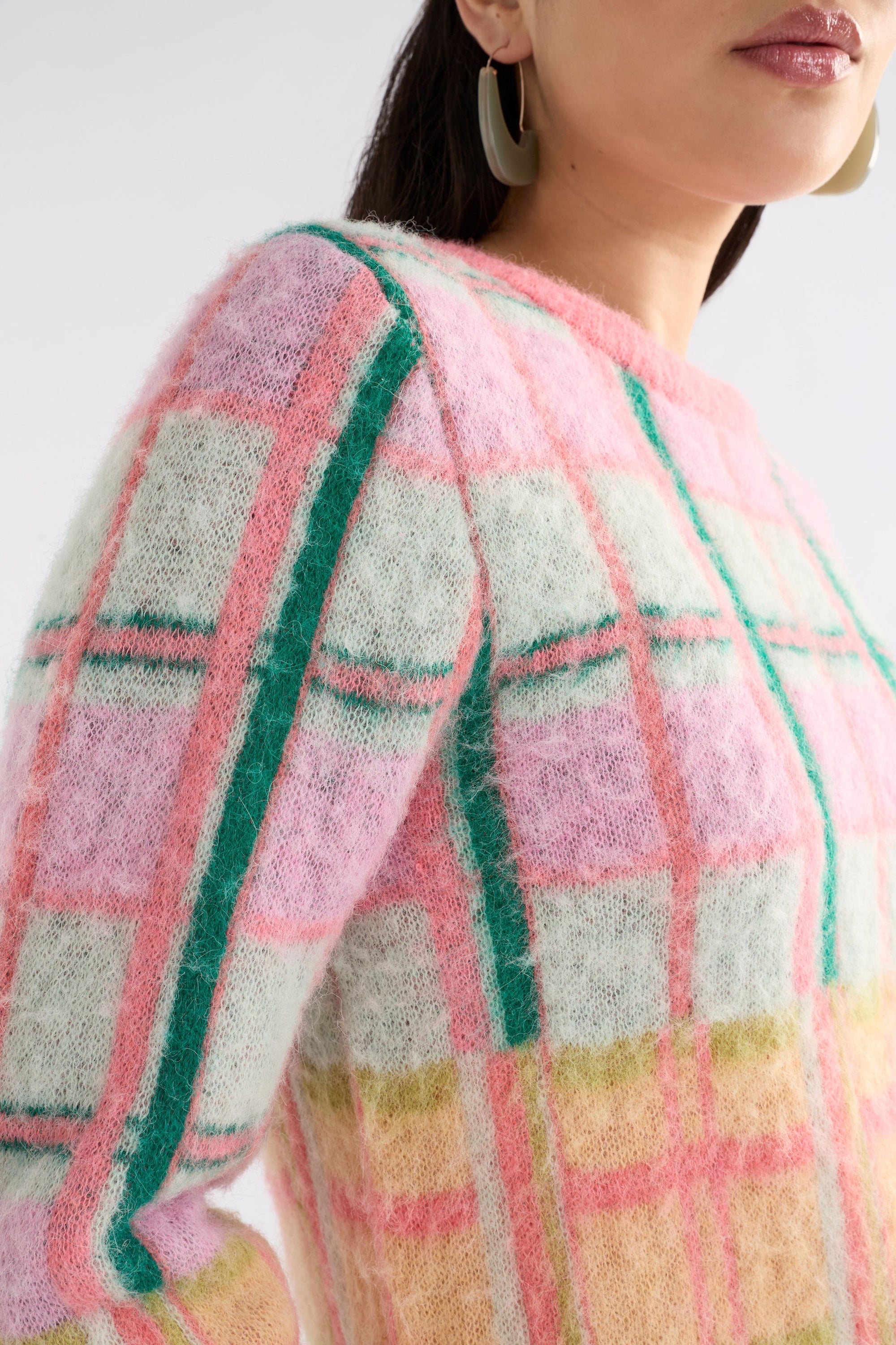Ostti Sweat | Pink Check