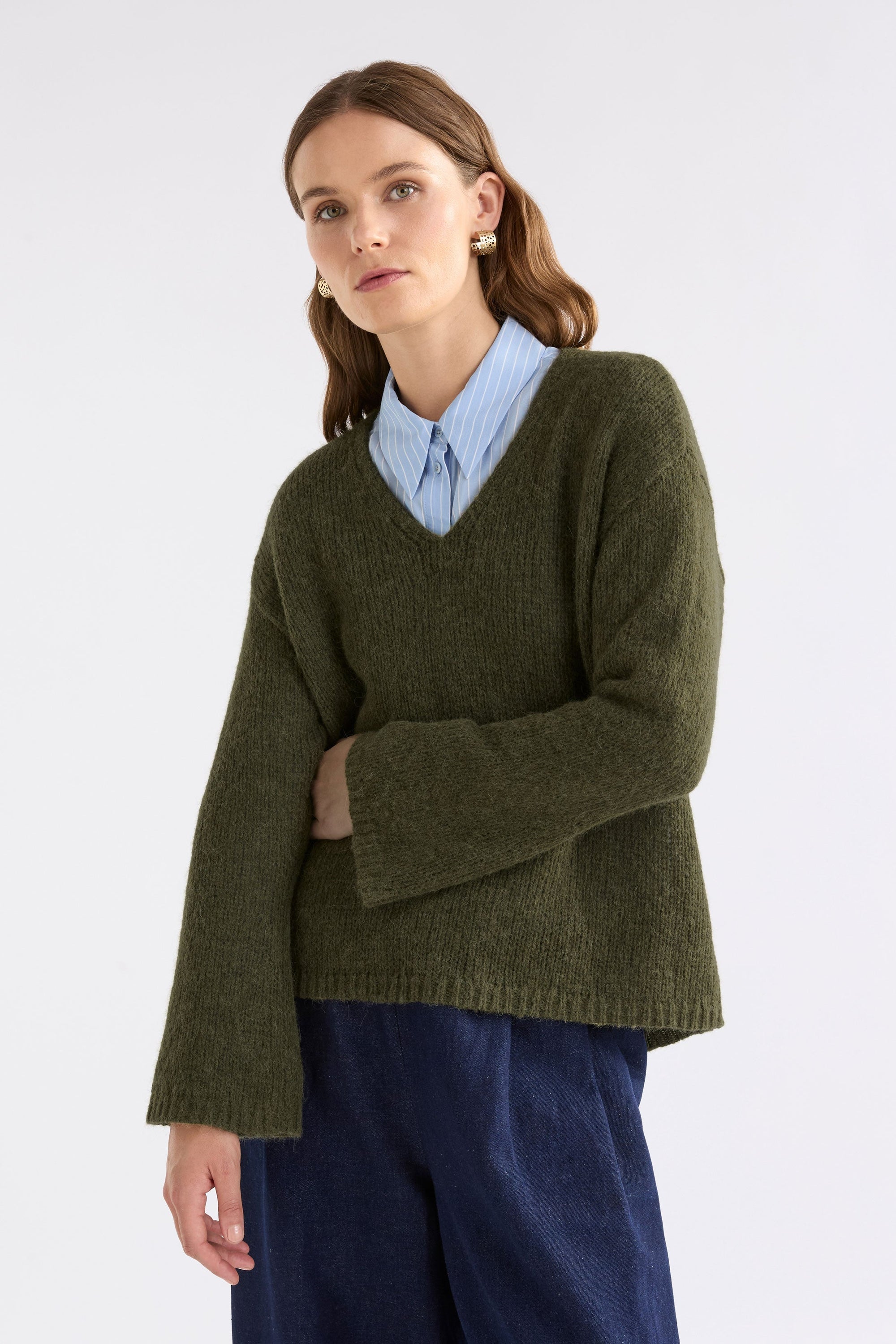 Anken Sweater | Dark Olive