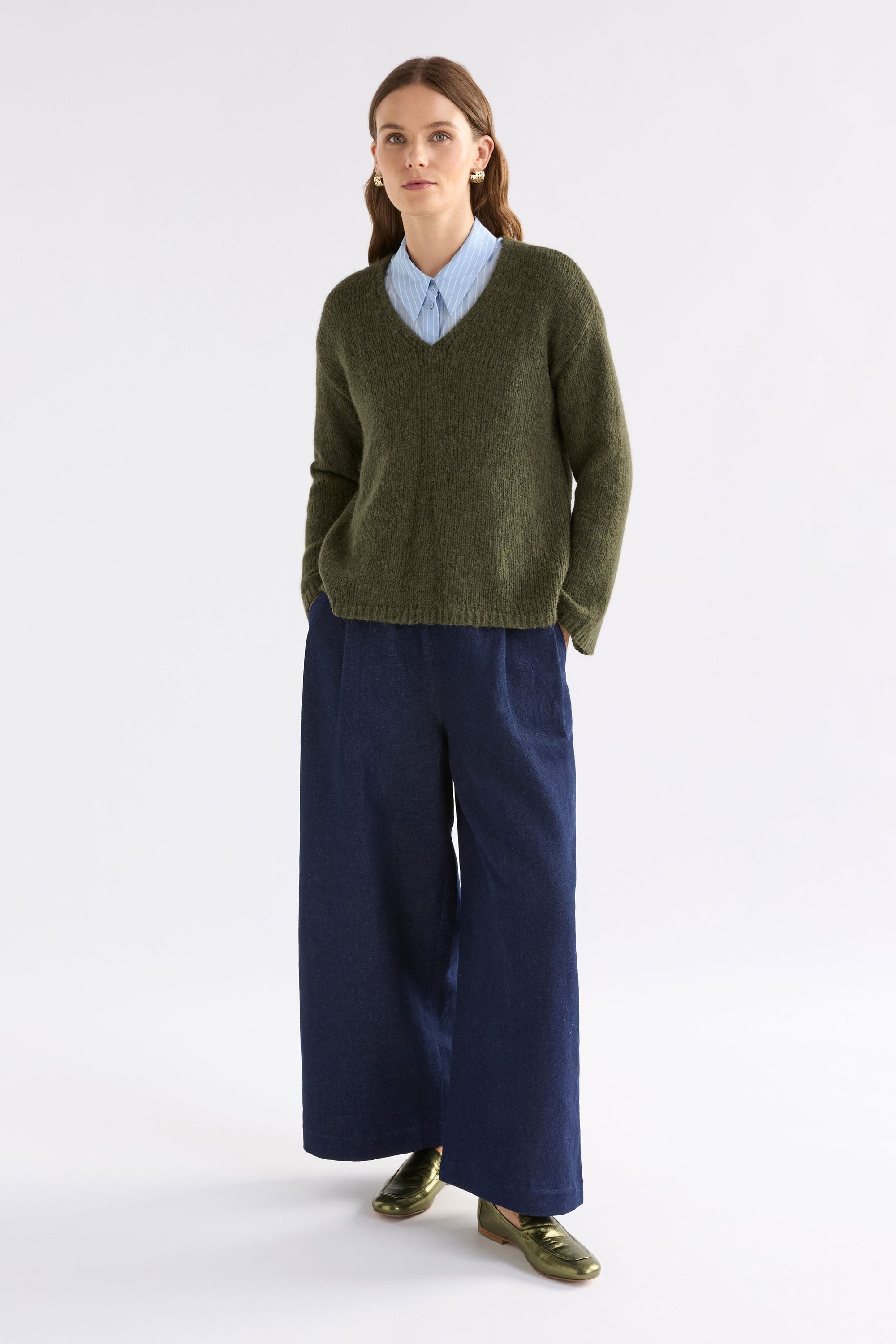 Anken Sweater | Dark Olive