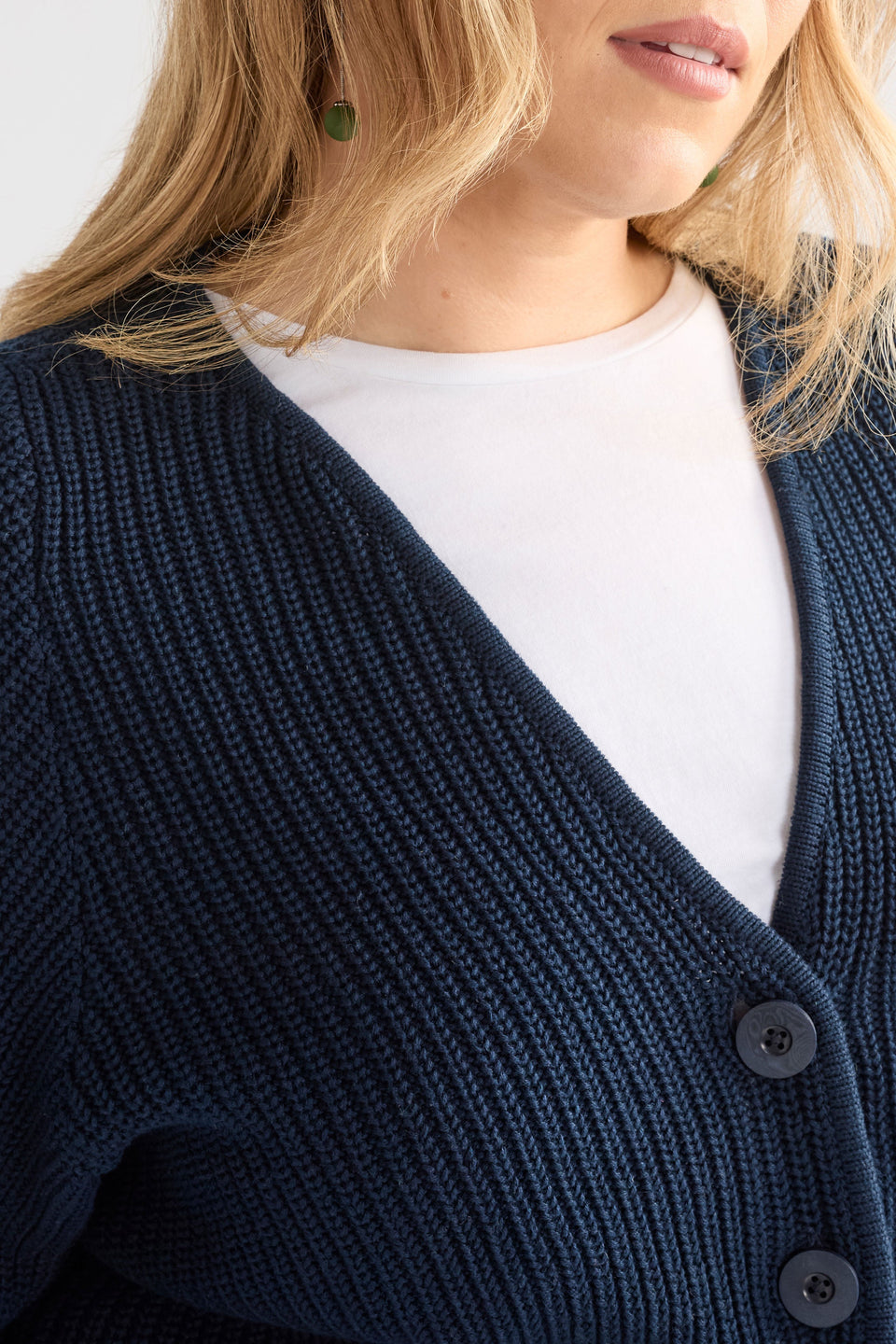 Saari Cardigan | Bright Navy