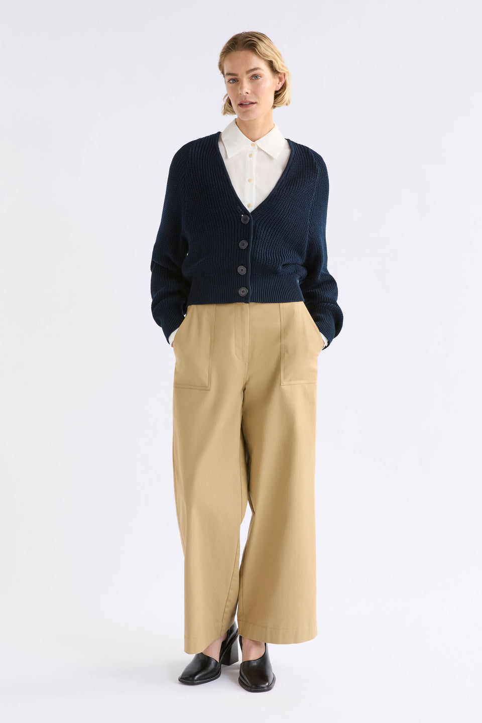 Saari Cardigan | Bright Navy