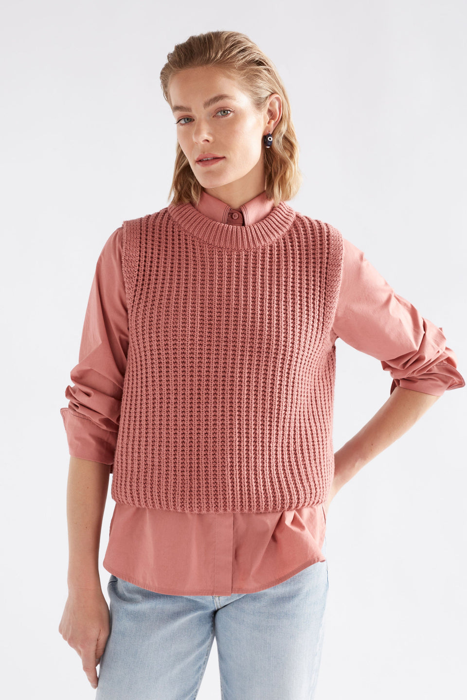 Arp Vest | Clay Pink