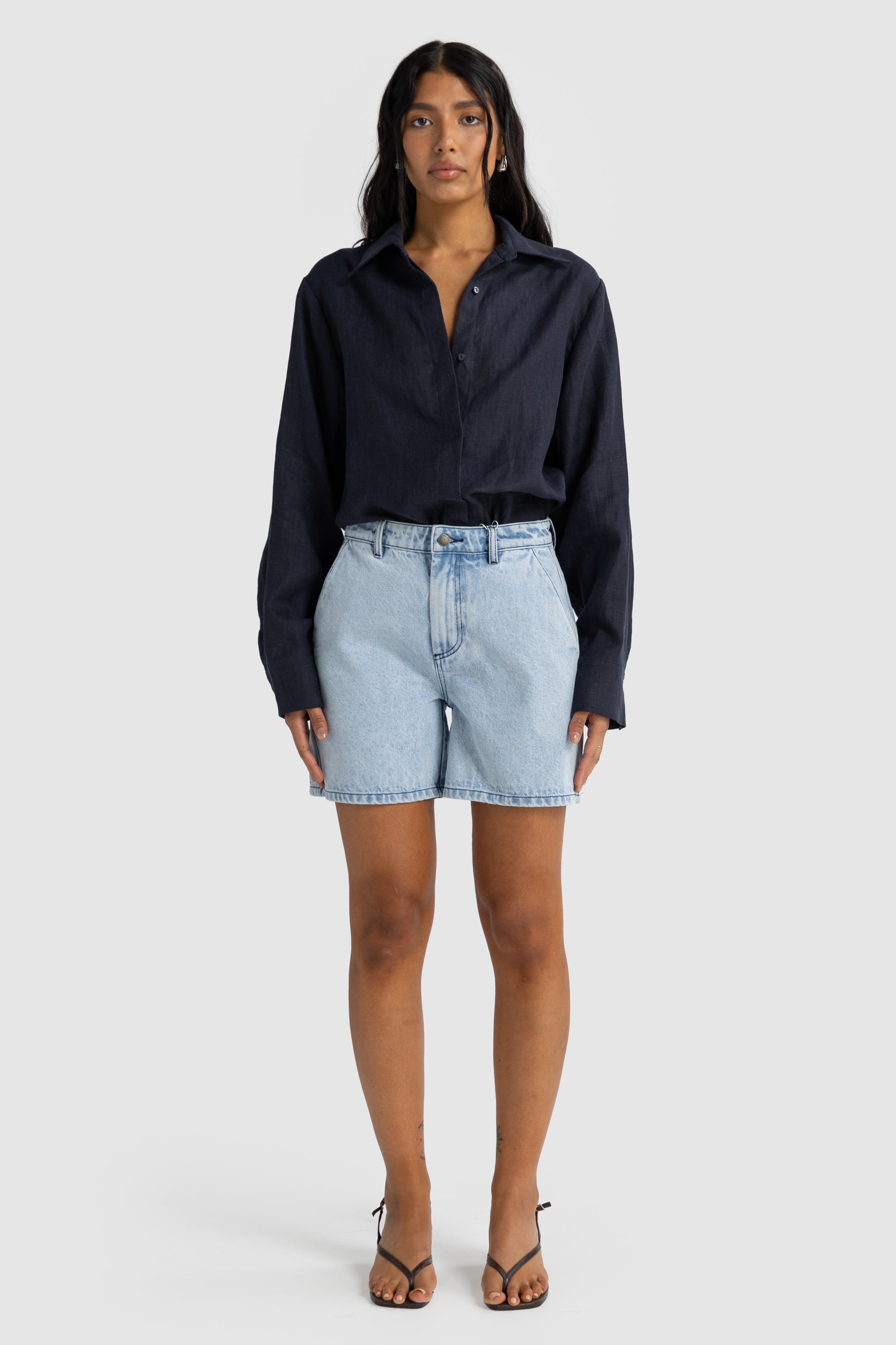 Bailie Denim Short | Light Blue