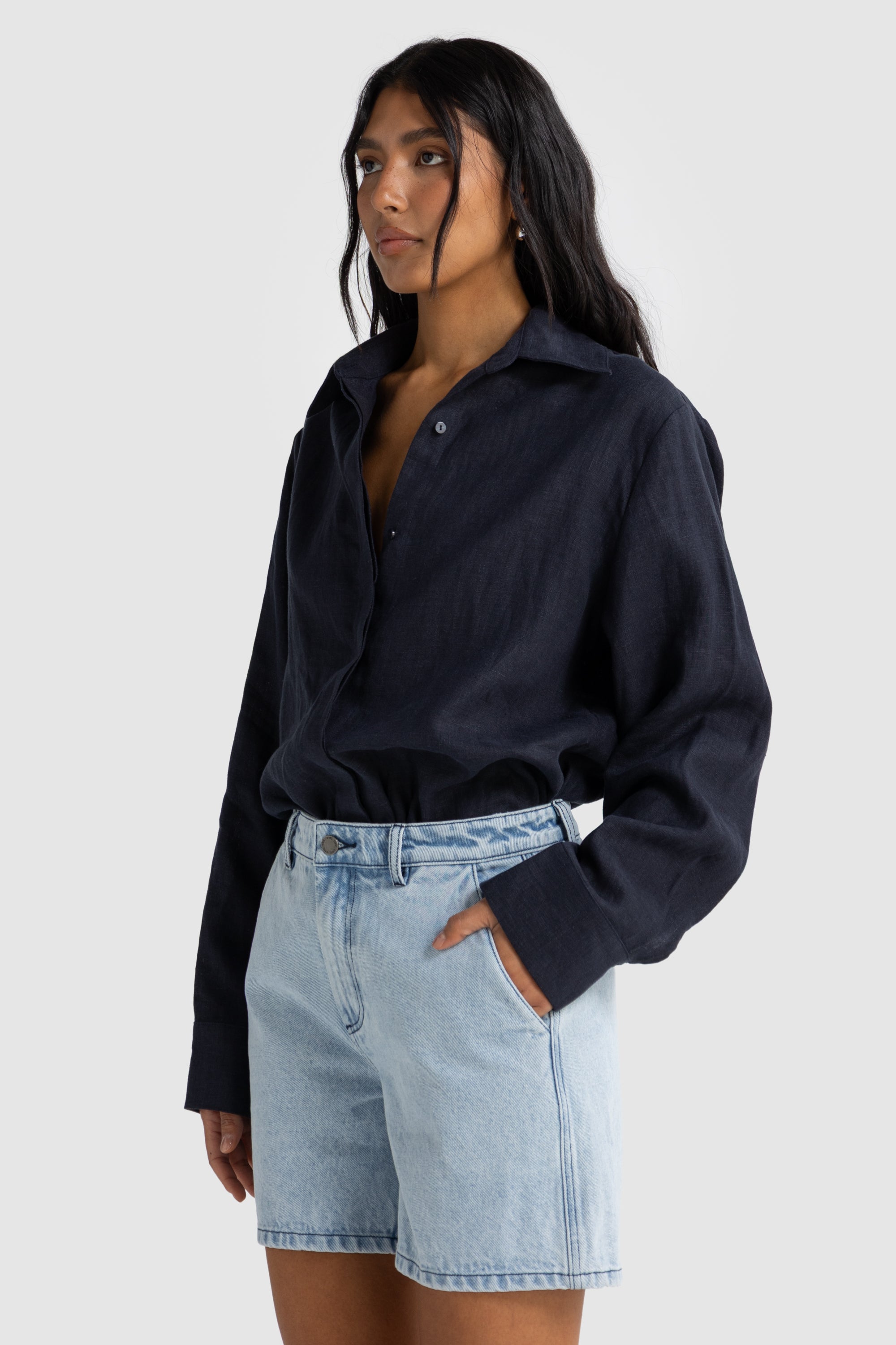 Bailie Denim Short | Light Blue