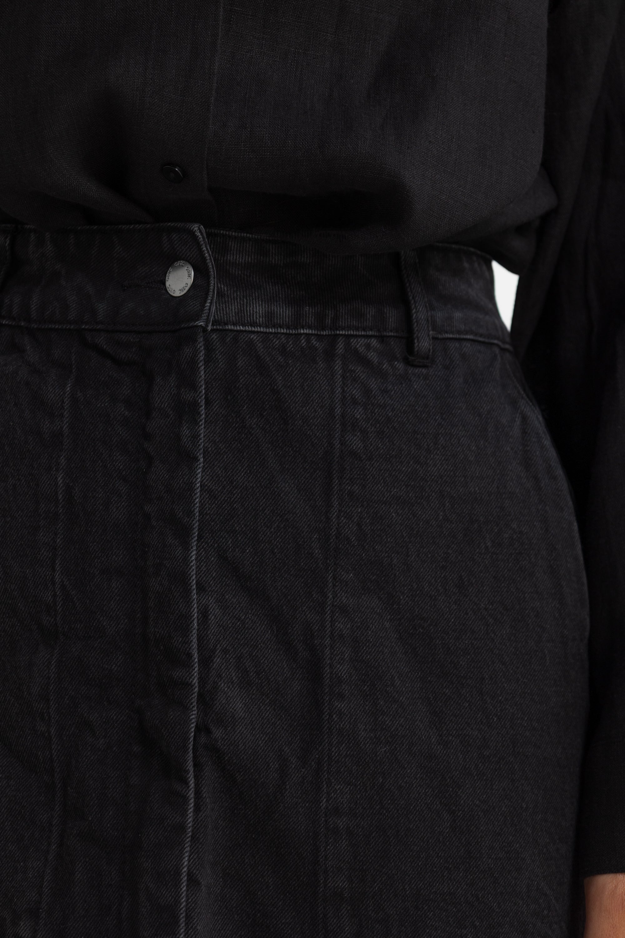 Harley Denim Mini Skirt | Washed Black