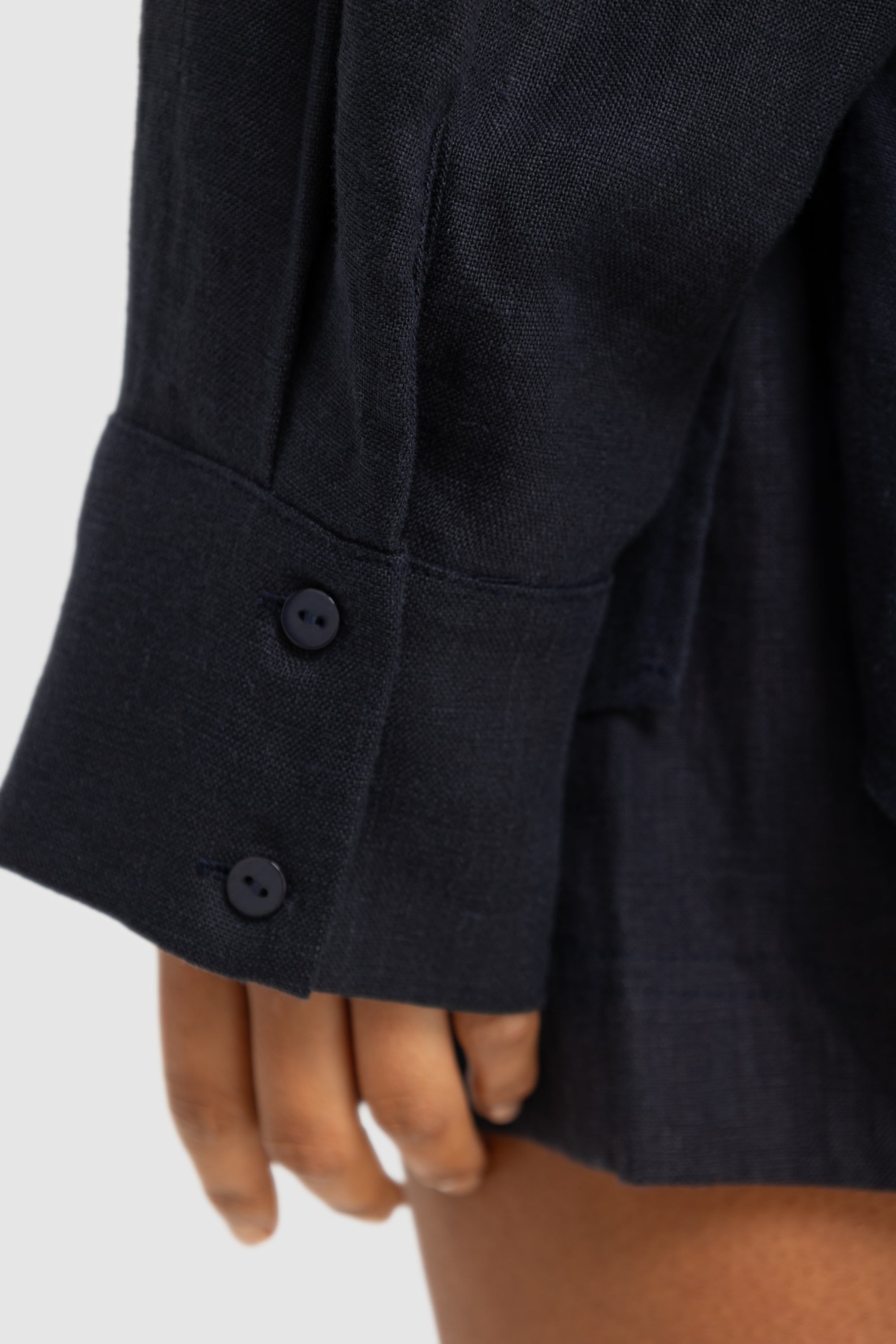 Luca Linen Shirt | French Navy