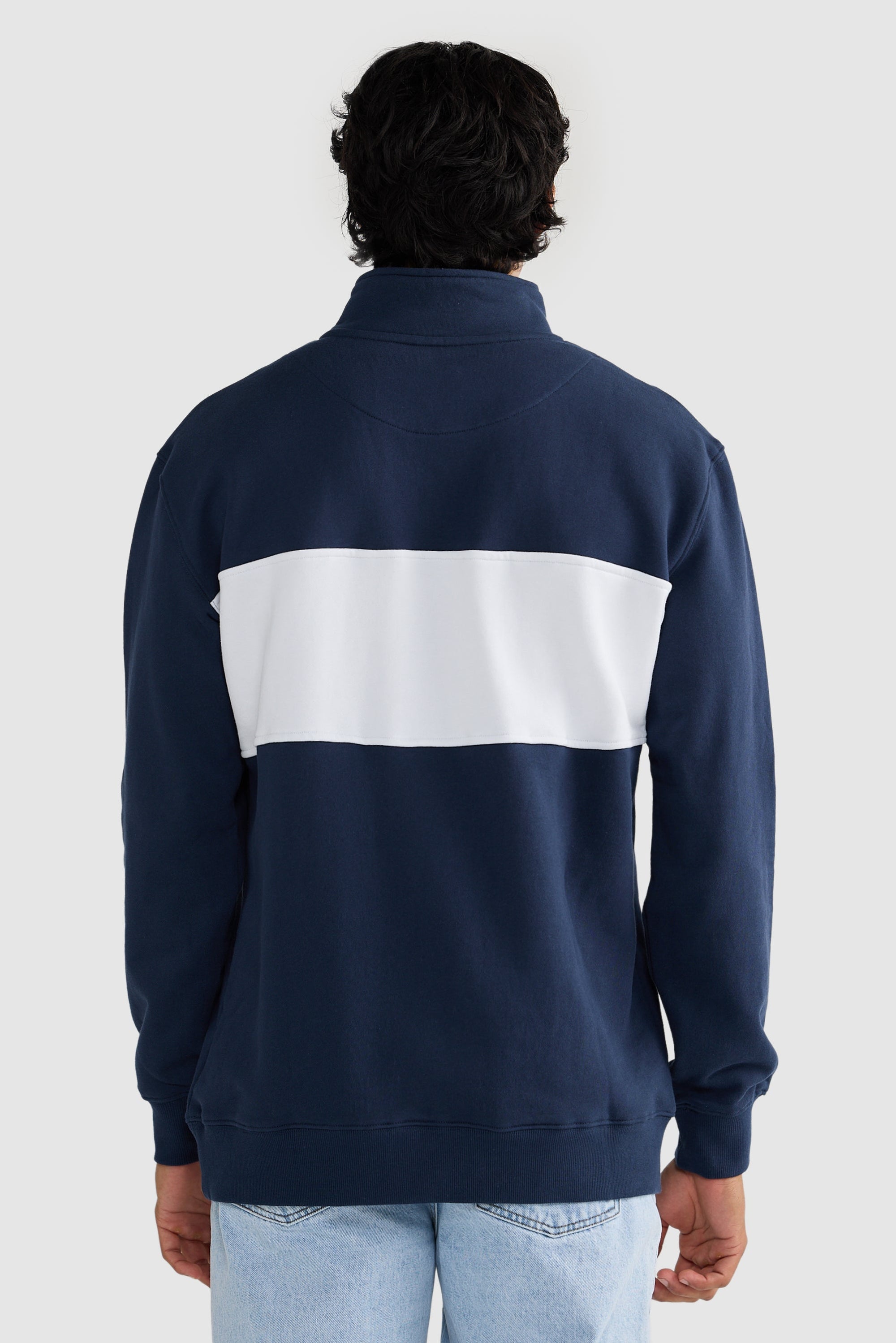 Classic Logo Quarter Zip | Navy