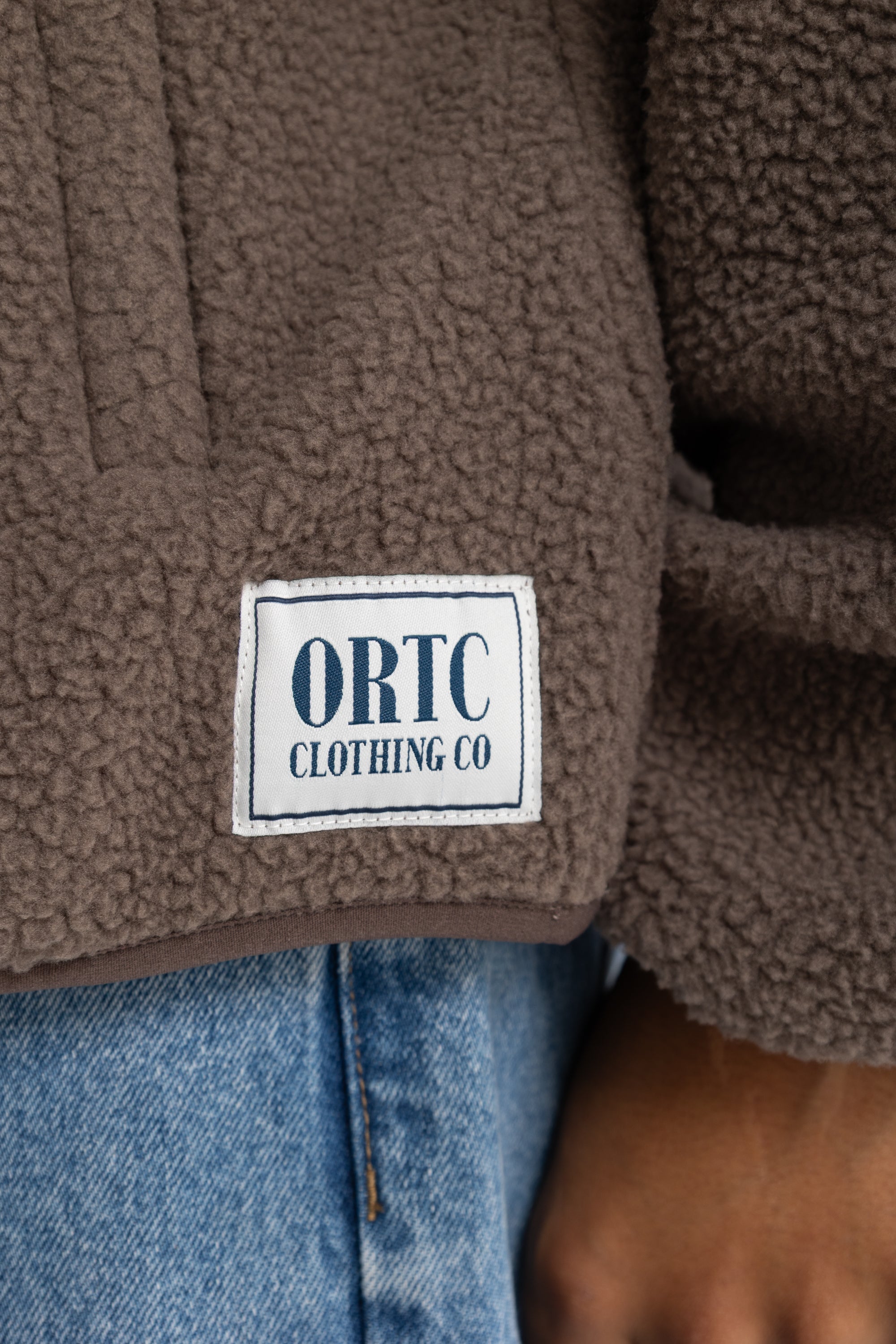 Sherpa Fleece Quarter Zip Unisex | Espresso