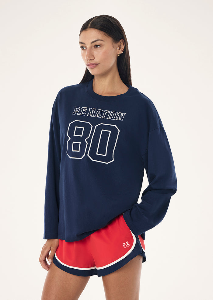 Oversized LS Tee | Dark Navy