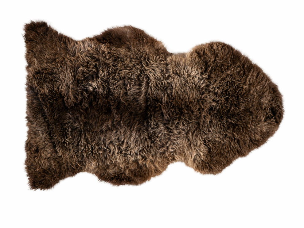 Long Wool NZ Rug | Natural Brown