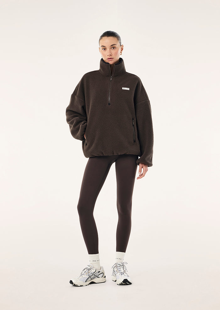 Rotate Quarter Zip | Coffee