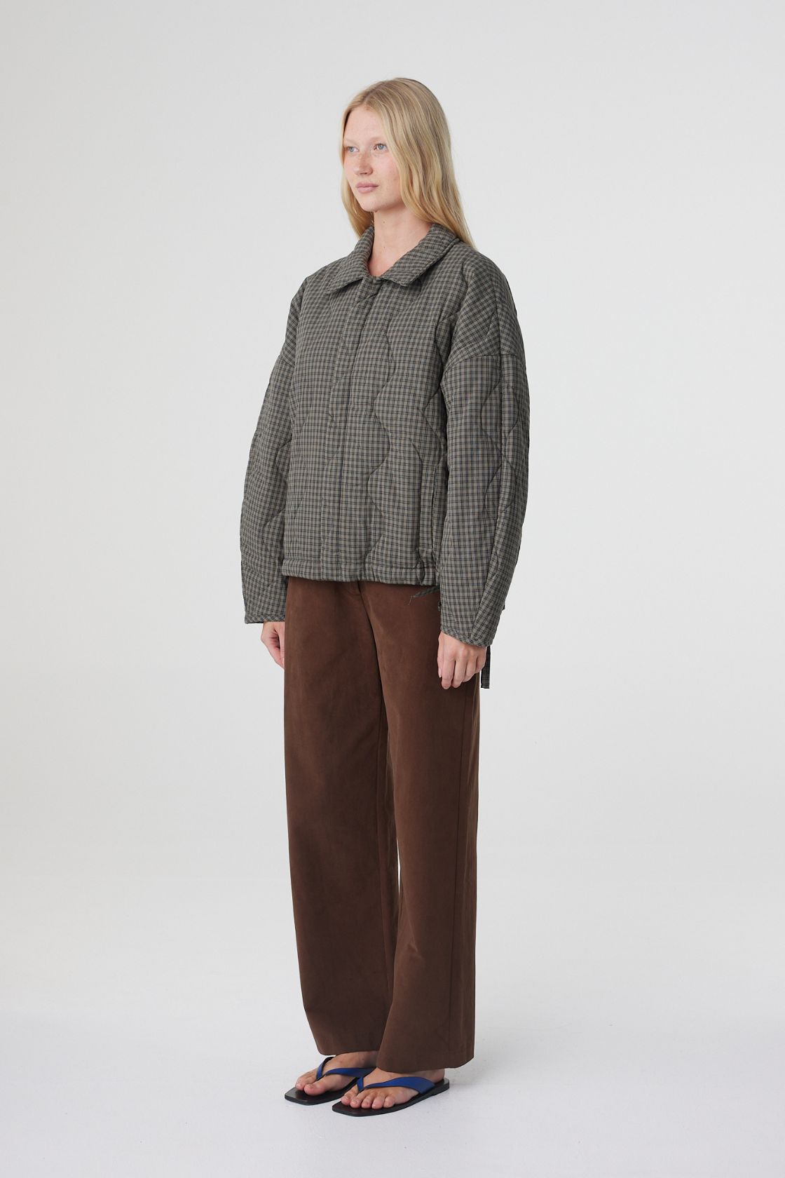 Matteo Jacket | Olive & Teal Check