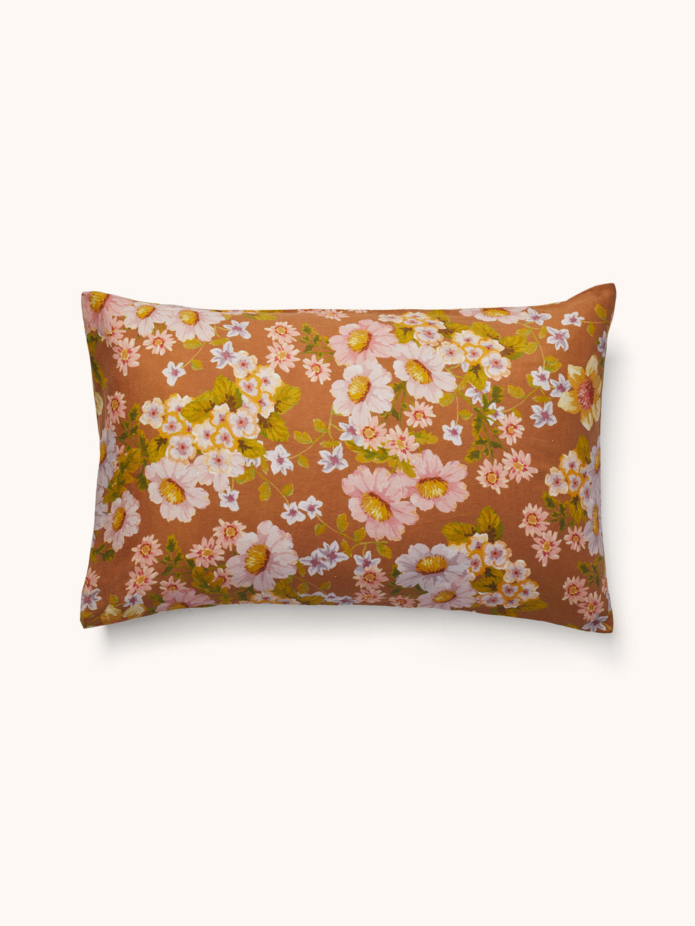 Buttercup Rust Linen Pillowcases 2P