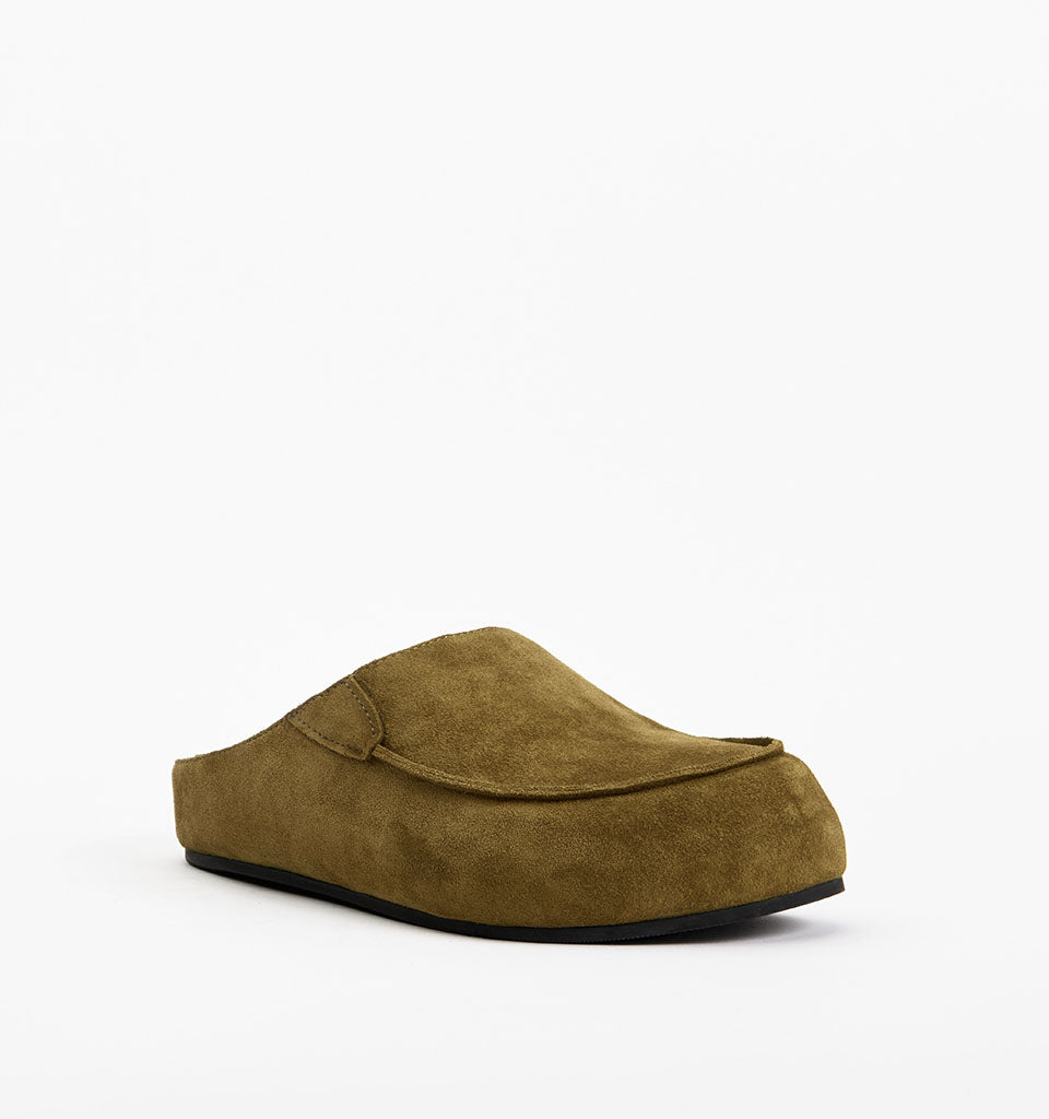 Shan | Khaki Suede