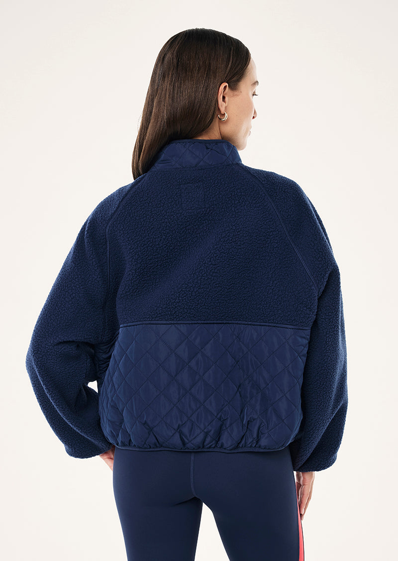 Technique Quilt Jacket | Dark Navy