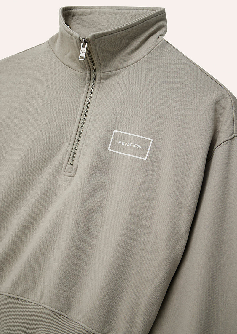 Tranquility Zip Sweat | Washed Moonstruck