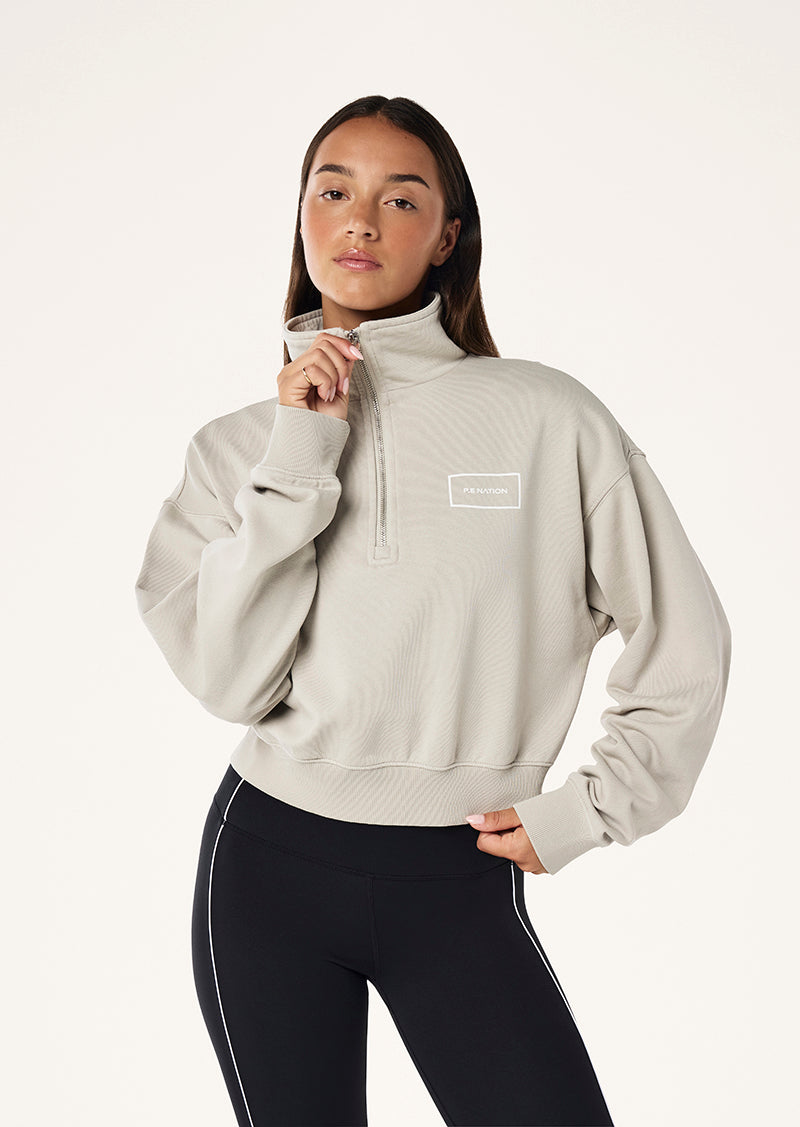 Tranquility Zip Sweat | Washed Moonstruck