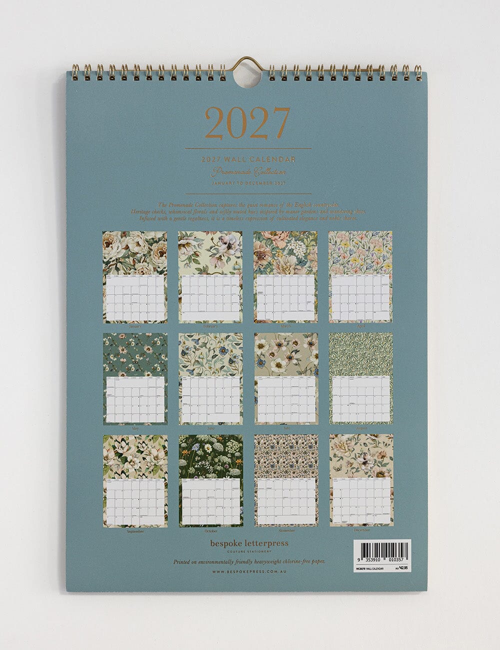 2027 Wall Calendar | Promenade