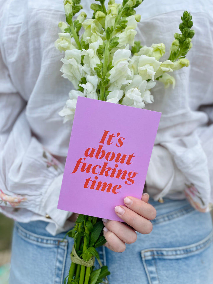 About Time Greeting Card