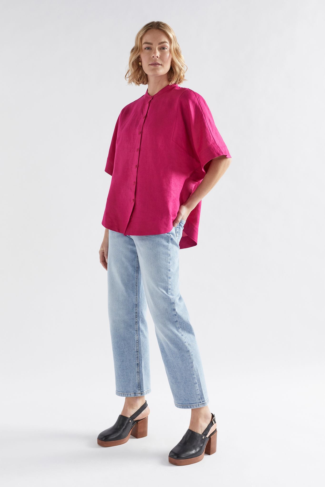 Elev Shirt | Bright Pink
