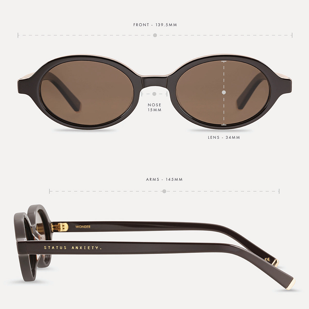 Wonder Sunglasses | Espresso/Gold