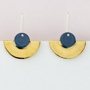 Sculptural Crescent Earrings - MOSS AND WILD