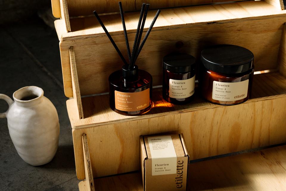 Fleurieu | Orange & Vanilla Bean Soy Candle - MOSS AND WILD