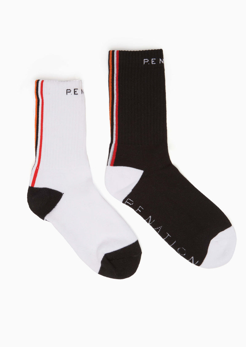 Vertical Jump Twin Sock Pack | Blk/White